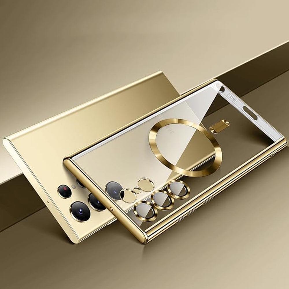 Husa de protectie Techsuit Luxury Crystal MagSafe compatibil cu Samsung Galaxy S25 Ultra, Argintiu