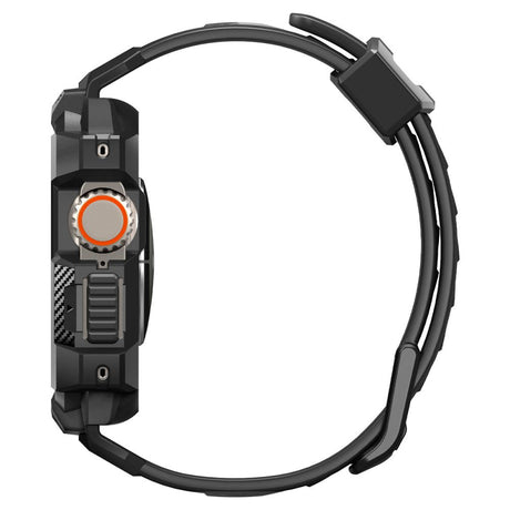 Accesoriu smartwatch Spigen Rugged Armor Pro (ACS05460) compatibil cu Apple Watch Ultra / Ultra 2, Negru
