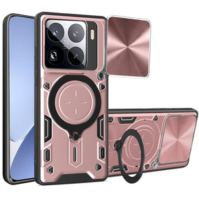 Husa de protectie Techsuit CamGuard Pro compatibil cu Xiaomi 15 Pro, Roz Auriu