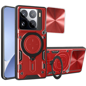 Husa de protectie Techsuit CamGuard Pro compatibil cu Xiaomi 15 Pro, Rosu