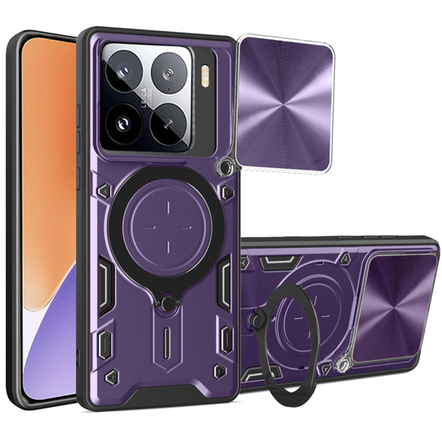Husa de protectie Techsuit CamGuard Pro compatibil cu Xiaomi 15, Mov