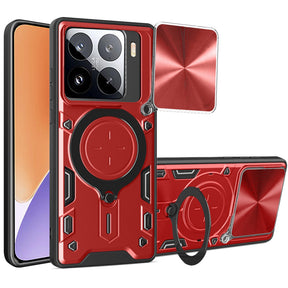 Husa de protectie Techsuit CamGuard Pro compatibil cu Xiaomi 15, Rosu