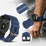 Curea smartwatch Techsuit Watchband 20mm (W070) compatibil cu Samsung Galaxy Watch 4/5/Active 2, Huawei Watch GT 3 (42mm)/GT 3 Pro (43mm), Verde Dew