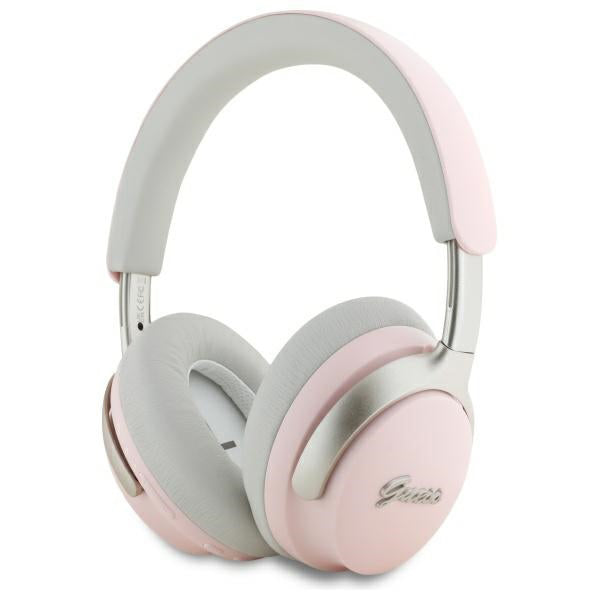 Casti Guess Wireless Metal Script Logo (GUBHC22PSBCSMP), Bluetooth, ANC, On-ear, Roz