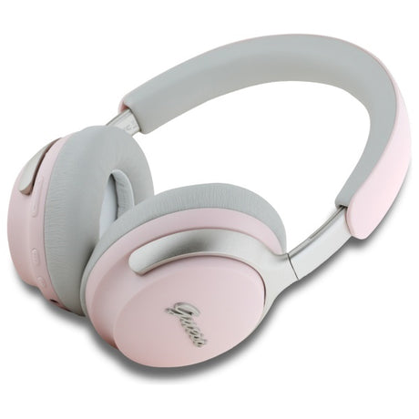Casti Guess Wireless Metal Script Logo (GUBHC22PSBCSMP), Bluetooth, ANC, On-ear, Roz