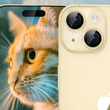 Folie de protectie Lito S+ Camera Glass compatibil cu iPhone 14 / iPhone 14 Plus, Galben
