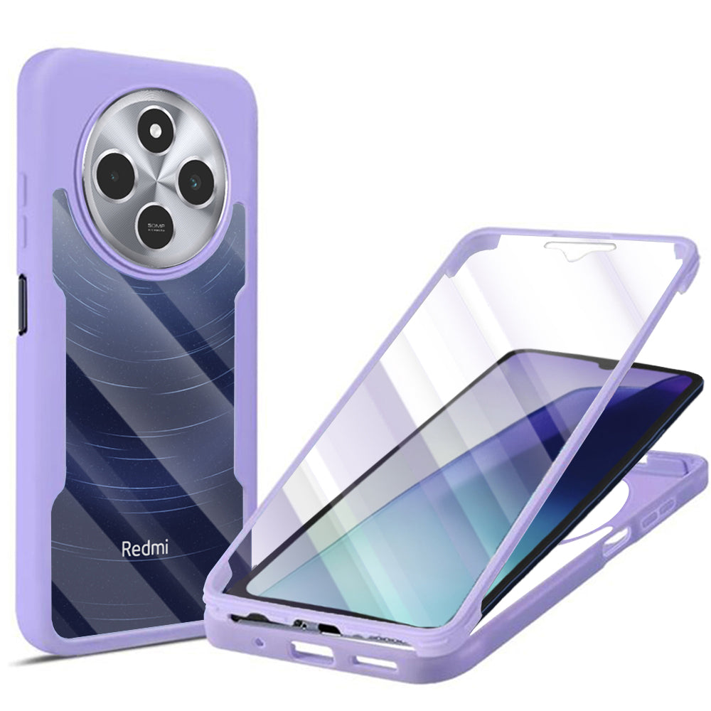 Folie de protectie Techsuit ColorVerse 360 Series + compatibil cu Xiaomi Redmi 14C / Poco C75, Mov