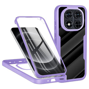 Folie de protectie Techsuit ColorVerse 360 Series + compatibil cu Xiaomi Redmi Note 14 Pro 5G / Note 14 Pro+ 5G / Poco X7, Mov