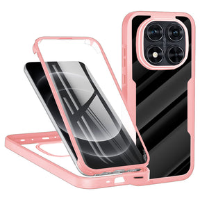 Folie de protectie Techsuit ColorVerse 360 Series + compatibil cu Xiaomi Redmi Note 14 Pro 5G / Note 14 Pro+ 5G / Poco X7, Roz