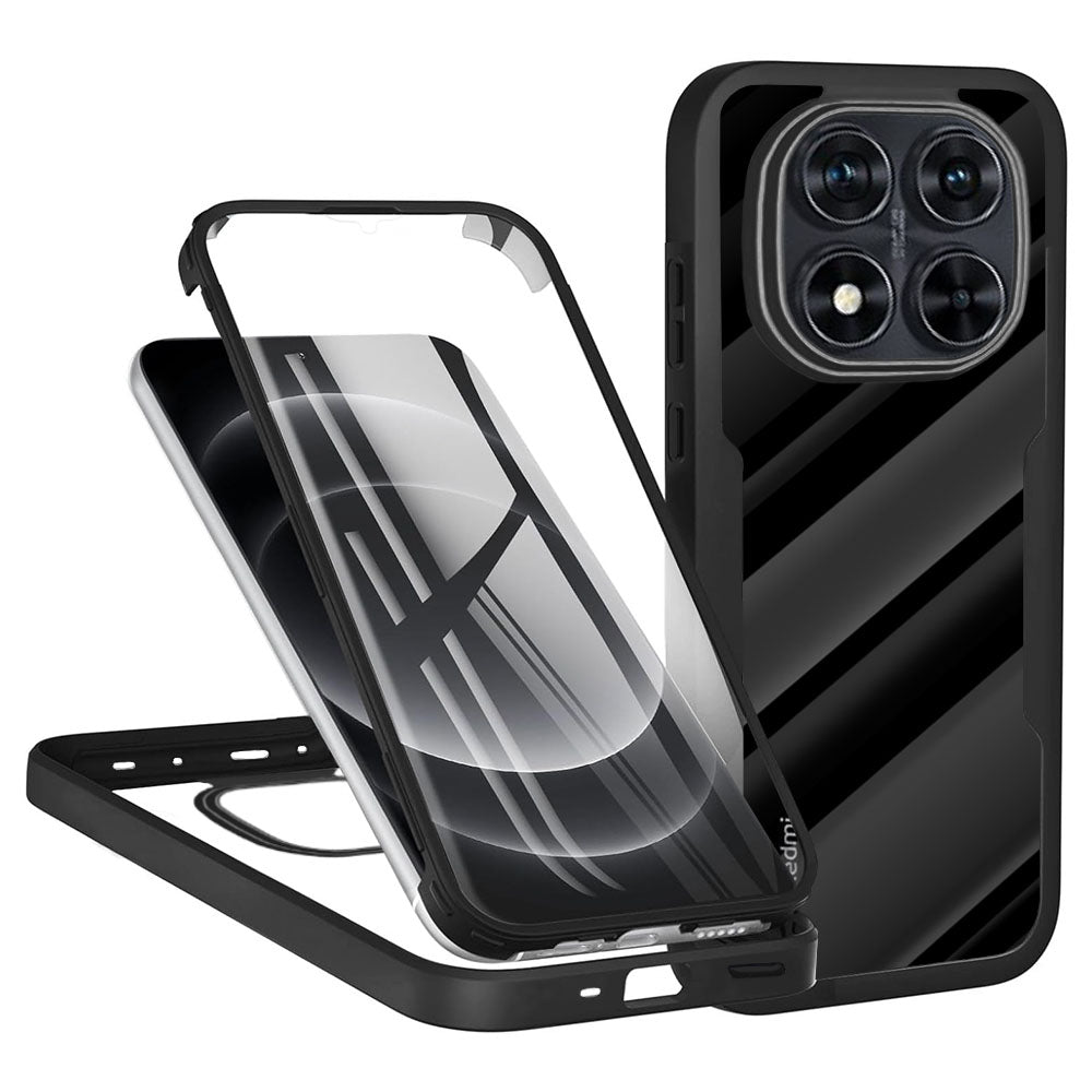 Folie de protectie Techsuit ColorVerse 360 Series + compatibil cu Xiaomi Redmi Note 14 Pro 5G / Note 14 Pro+ 5G / Poco X7, Negru