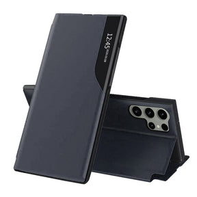 Husa de protectie Techsuit eFold Series compatibil cu Samsung Galaxy S23 Ultra, Albastru Inchis