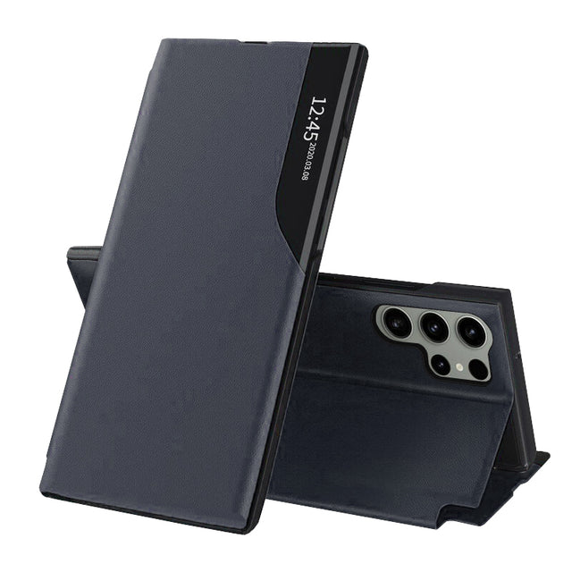 Husa de protectie Techsuit eFold Series compatibil cu Samsung Galaxy S23 Ultra, Albastru Inchis