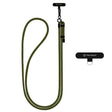 Suport Techsuit Rope Crossbody Strap (RCS1-06), for Phones, Carabiner, Nylon Braided, Durable, Adjustable, Moss Green