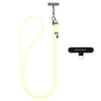Suport Techsuit Rope Crossbody Strap (RCS1-56), for Phones, Carabiner, Nylon Braided, Durable, Adjustable, Vanilla Cream