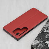 Husa de protectie Techsuit eFold Series compatibil cu Samsung Galaxy S25 Ultra, Rosu