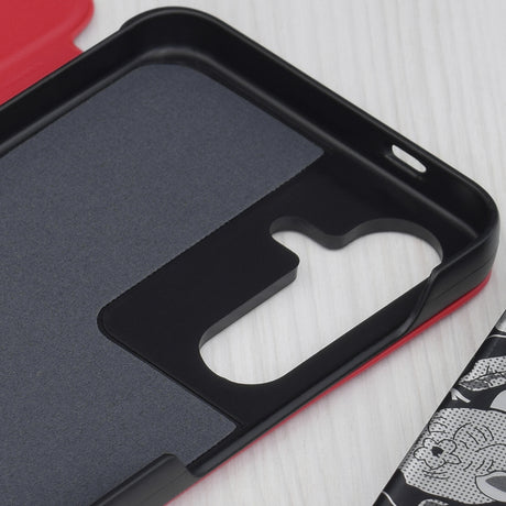 Husa de protectie Techsuit eFold Series compatibil cu Samsung Galaxy S25, Rosu