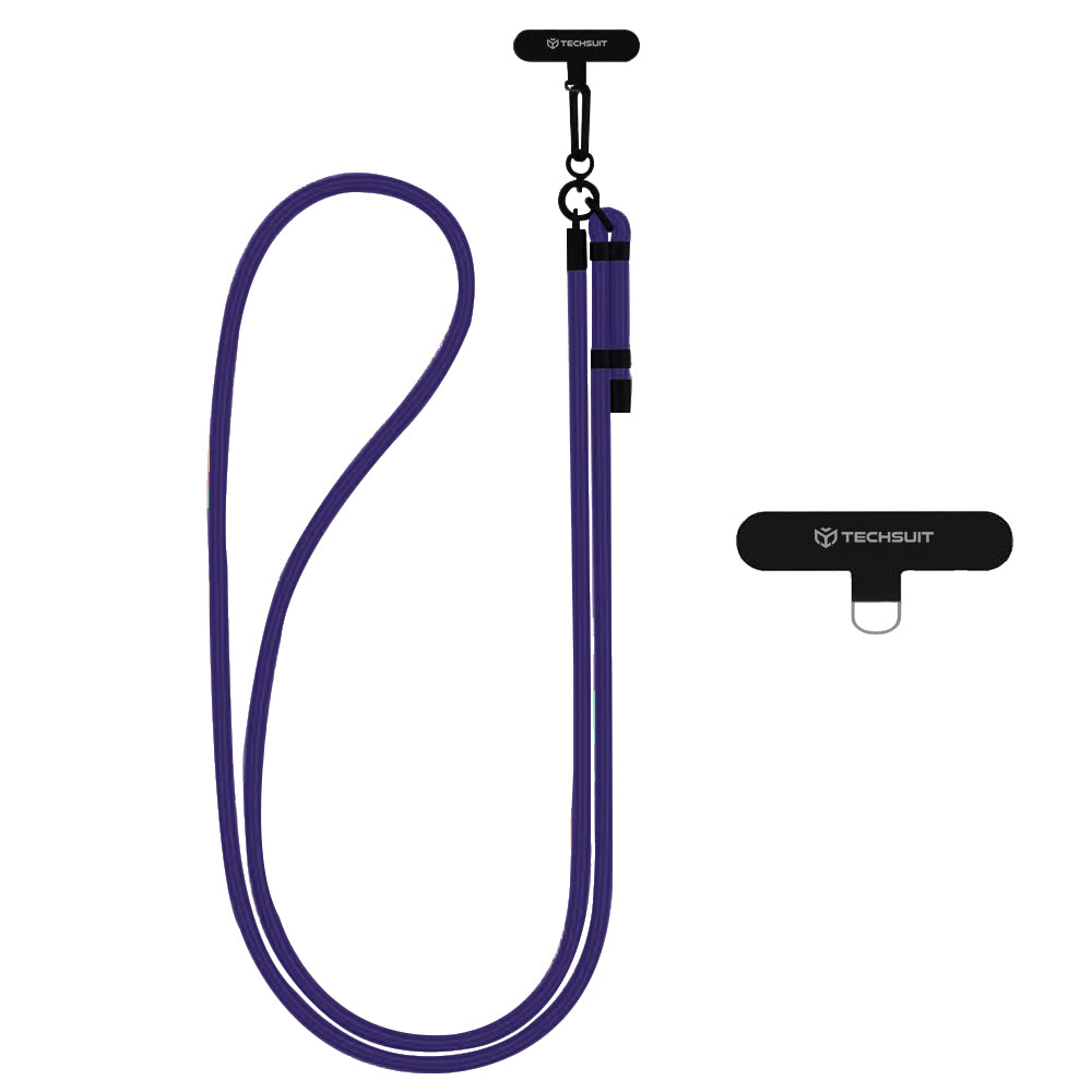 Suport Techsuit Rope Crossbody Strap (RCS1-71), for Phones, Carabiner, Nylon Braided, Durable, Adjustable, Stormy Night