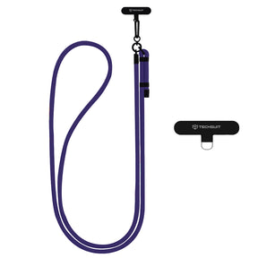 Suport Techsuit Rope Crossbody Strap (RCS1-71), for Phones, Carabiner, Nylon Braided, Durable, Adjustable, Stormy Night