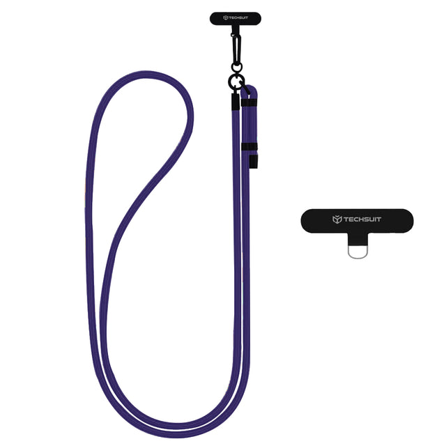 Suport Techsuit Rope Crossbody Strap (RCS1-71), for Phones, Carabiner, Nylon Braided, Durable, Adjustable, Stormy Night