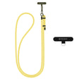 Suport Techsuit Rope Crossbody Strap (RCS1-75), for Phones, Carabiner, Nylon Braided, Durable, Adjustable, Sunflower Yellow
