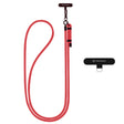 Suport Techsuit Rope Crossbody Strap (RCS1-33), for Phones, Carabiner, Nylon Braided, Durable, Adjustable, Rosu Velvet