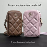 Geanta Guess Universal Phone Pouch Zip Quilted 4G (GUWBZPSQSSGP), Universal, Adjustable Strap, Zip Closure, Roz