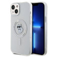 Husa de protectie Karl Lagerfeld IML MagSafe (KLHMP15MHFCCNOT) compatibil cu iPhone 15 Plus, Transparent Choupette