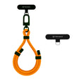 Suport Techsuit Rope Wrist Strap (RWS1-03), for Phones, Carabiner, Nylon Braided, Durable, Adjustable, Universal, Flame Orange