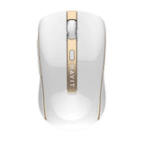Tastatura/Mouse Havit Wireless Mouse (MS951GT), 2.4GHz, 1000/1200/1600 DPI, AA Battery, Alb / Golden