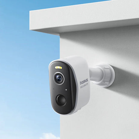 Baseus Outdoor Camera Security N1 (S0TW002131), 2K, 16GB, 2x Camera Kit, Two-way Talk, Night Vision, IP67, 7800mAh, Alb