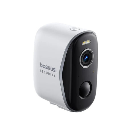Baseus Outdoor Camera Security N1 (S0TW002131), 2K, 16GB, 2x Camera Kit, Two-way Talk, Night Vision, IP67, 7800mAh, Alb