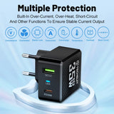 Incarcator Techsuit Premium Tiny Series (CHPD173), GaN, USB, Type-C, Fast Charge, PD35W, Negru