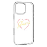 Husa de protectie Guess Hardcase IML Heart (GUHCP16XHCHGSPT) compatibil cu iPhone 16 Pro Max, Transparent