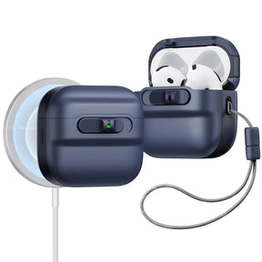 Casti ESR Pulse Magnetic HaloLock, Apple AirPods 4, Albastru