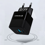 Incarcator Techsuit Premium Tiny Series (CHPD216), GaN, USB QC3.0, Type-C PD25W, Negru