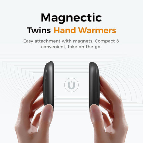 Ocoopa Hand Warmer UT Rare (UT3041-BLACK), Type-C, Adjustable Heat, Magnetic Design, Portable, IP34, 2x 2000mAh, Negru