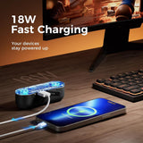 Ocoopa Hand Warmer UT2s GamerPRO (UT4103-BK), Type-C, with Power Bank, RGB Lights, Magnetic, MagTwins, 2x 5000mAh, Negru
