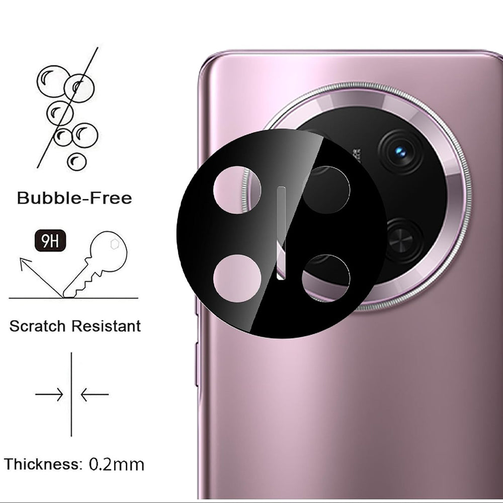 Folie de protectie Techsuit Full Camera Glass compatibil cu Honor Magic7 Lite / X9c, Negru