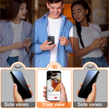 Folie de protectie Torras GlassGo Epic Privacy compatibil cu iPhone 15 Pro Max, Negru