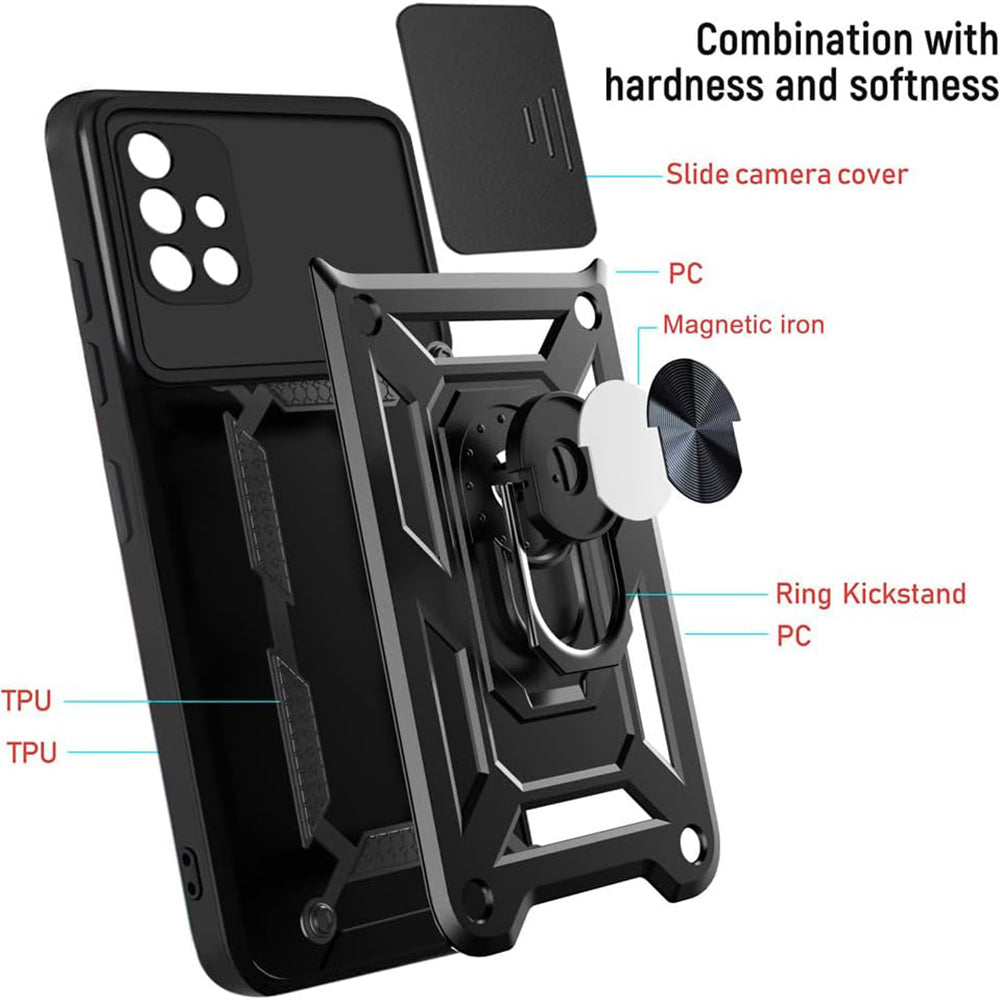 Husa de protectie Techsuit CamShield Series compatibil cu Samsung Galaxy A51 4G, Negru