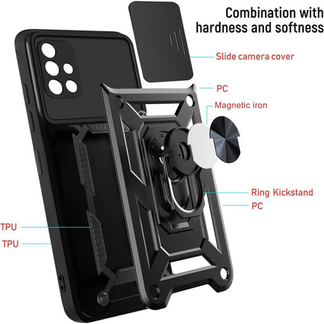 Husa de protectie Techsuit CamShield Series compatibil cu Samsung Galaxy A51 4G, Negru