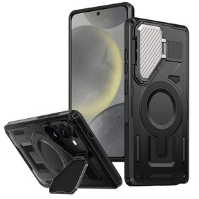 Husa de protectie Techsuit CamVault MagSafe compatibil cu Samsung Galaxy S24 / S25, Negru
