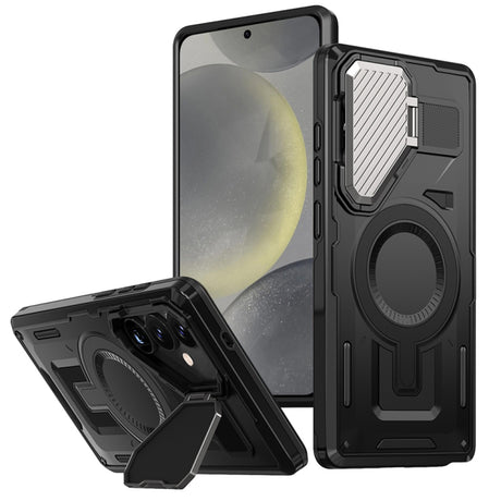 Husa de protectie Techsuit CamVault MagSafe compatibil cu Samsung Galaxy S24 / S25, Negru