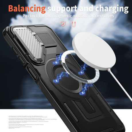 Husa de protectie Techsuit CamVault MagSafe compatibil cu Samsung Galaxy A15 4G / A15 5G, Negru