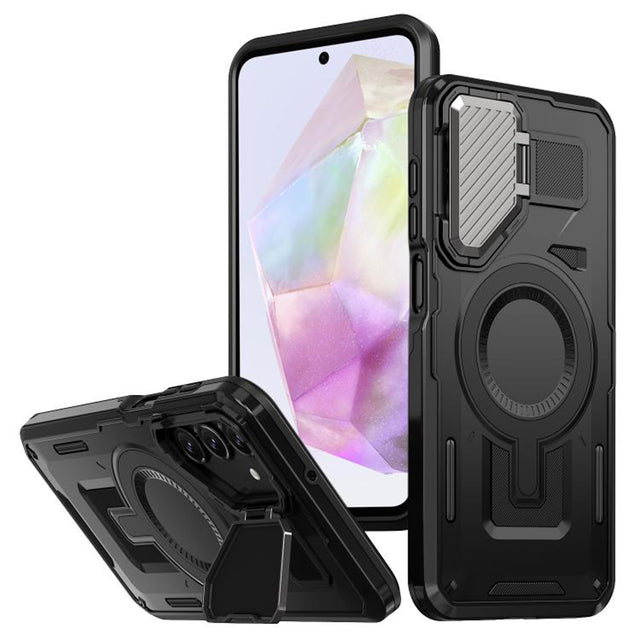 Husa de protectie Techsuit CamVault MagSafe compatibil cu Samsung Galaxy A35 5G, Negru