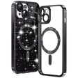 TechSuit Husa de protectie Techsuit Luxury Glitter MagSafe compatibil cu iPhone 15 Plus, Negru
