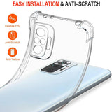 Husa de protectie Techsuit Shockproof Clear Silicone compatibil cu Xiaomi Redmi Note 10 4G / Note 10S / Poco M5s, Transparent