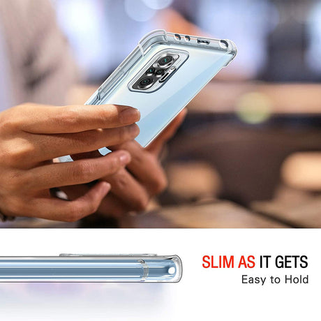 Husa de protectie Techsuit Shockproof Clear Silicone compatibil cu Xiaomi Redmi Note 10 4G / Note 10S / Poco M5s, Transparent
