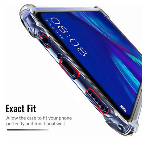 Husa de protectie Techsuit Shockproof Clear Silicone compatibil cu Huawei P Smart 2019, Transparent