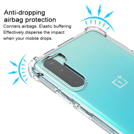 Husa de protectie Techsuit Shockproof Clear Silicone compatibil cu OnePlus Nord 5G, Transparent